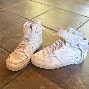 Nike Kids White High-Top Sneakers